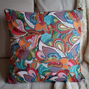 Hand made colourful decorative cushion cover