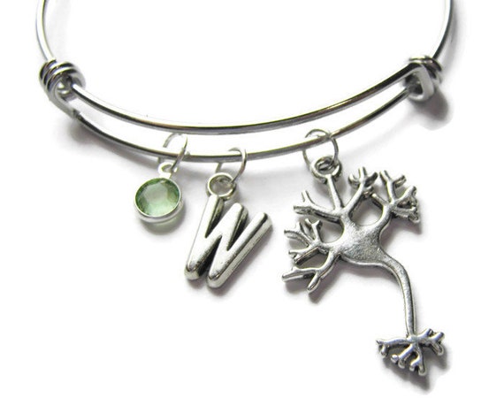 Science Bracelet Brain Bangle Neurologist Bracelet Personalized Neuron Bangle Scientist Bangle Bracelet For Scientist Neuron Bracelet