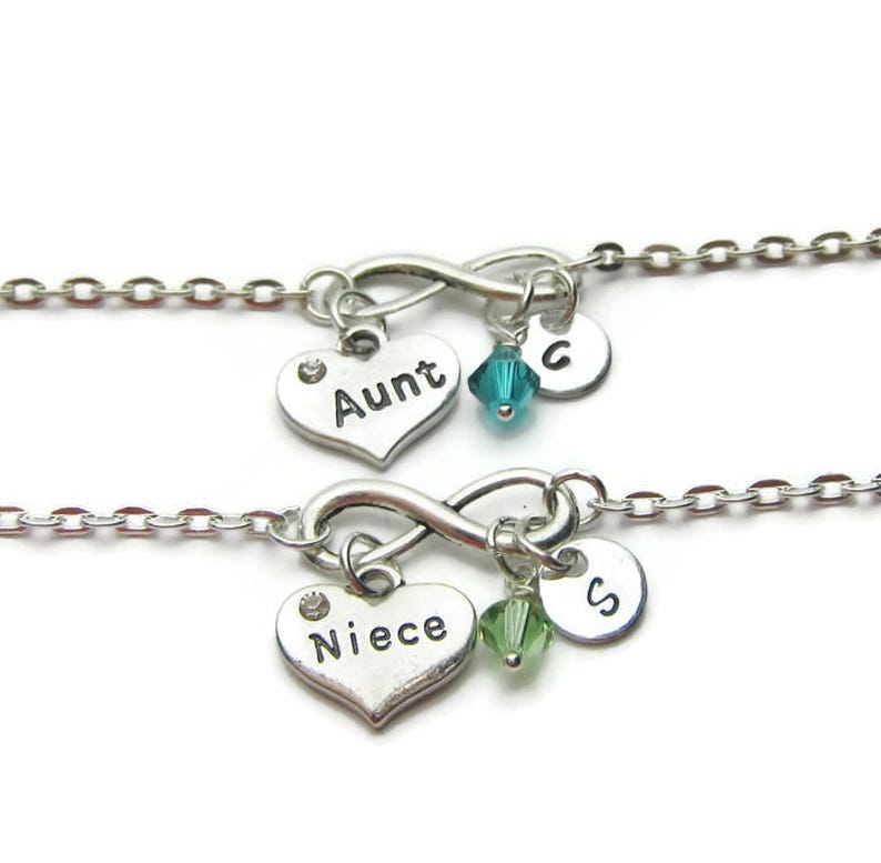 Aunt Bracelet Niece Bracelet Bracelets For Aunt And Niece Persnalized Aunt And Niece Jewelry Aunt And Niece Personalized Bracelets