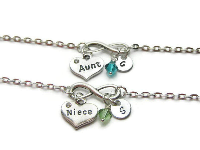 Aunt Bracelet Niece Bracelet Bracelets For Aunt And Niece Persnalized Aunt And Niece Jewelry Aunt And Niece Personalized Bracelets
