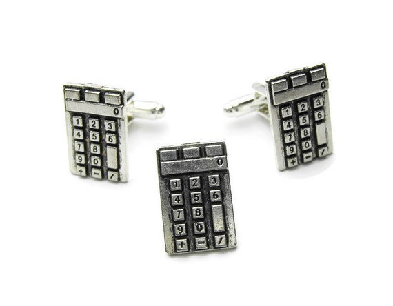 Rechner Manschettenknopfe Und Krawatte Tack Set Buchhalter Etsy