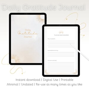 Digital Gratitude Journal, Gratitude Journal, Daily Gratitude Journal, Daily Gratitude, PDF, GoodNotes Journal, Digital Daily Gratitude