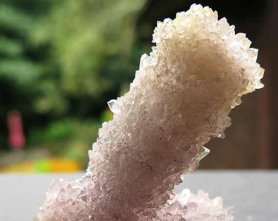 Amethyst stalactite, Morocco. Former Ken Roberts Collection