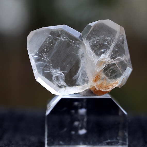 Perfect Quartz var. Japan Law Twin crystal from Narushima Islands, Nagasaki Prefecture, Japan. Ex Jim McNeil