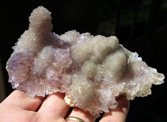 Hard to find true Peach Blossom Quartz Amethyst. Artigas, Uruguay. 4.5 inch. No damage