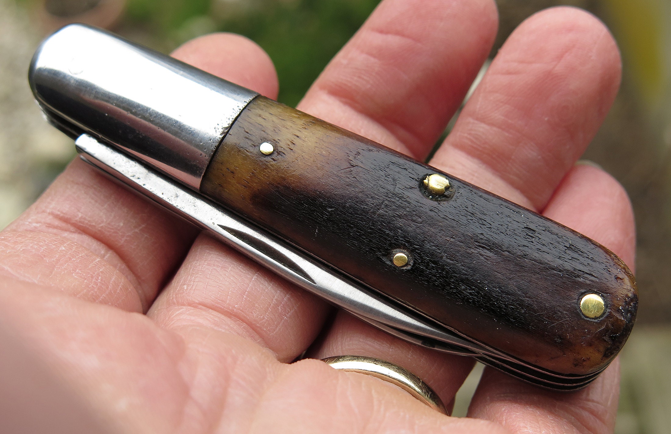 Vintage Case Tested XX Bone Barlow Knife tight, snaps 192040