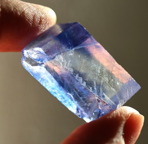Blue Halite crystal from the Kerr McGhee Mine, Carlsbad Potash District in New Mexico, USA