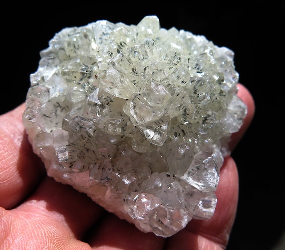 Calcite flower with marcasite. Linwood mine Iowa. 2 3/8 inch across