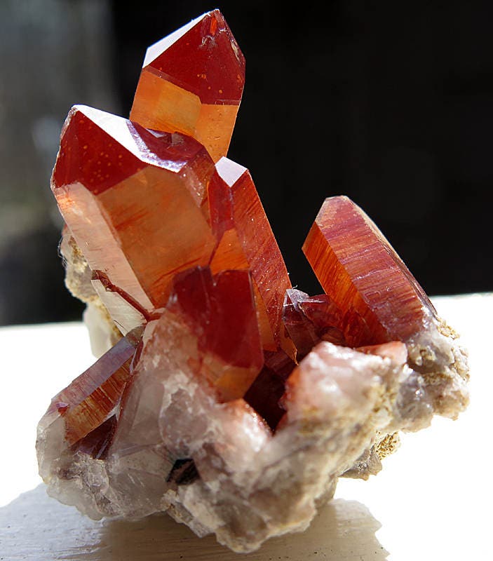 Heavy Hematite Quartz. Orange River, South Africa.