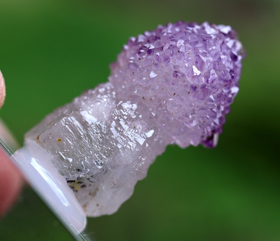 New Find. Sparkling gem Quartz var. Amethyst scepter crystals. Kakamunurle Mine, Karur Dist., Tamil Nadu, India. Perfect