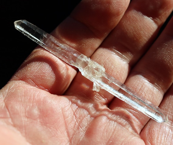 Doubly terminated Quartz crystal. Colombia 3.25 inch