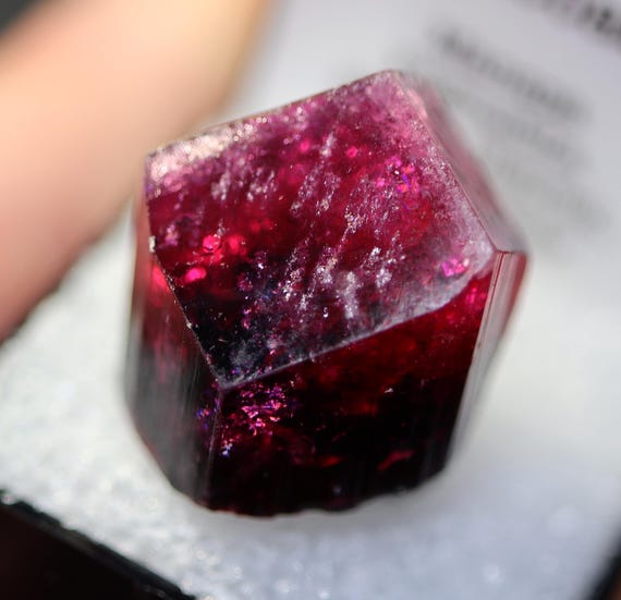 Gem Red Tourmaline var. Liddicoatite. Ibity, Antsirable, Madagascar. 10.06 grams