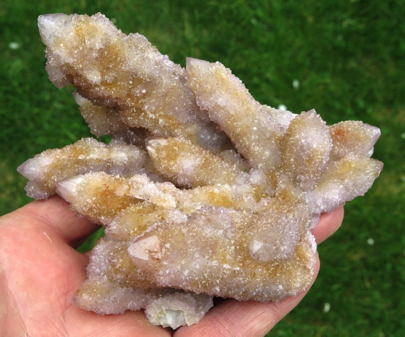 Excellent 4.75 inch Cactus Spirit Quartz. Boekenhoutshoek area, Mkobola, Nkangala District, Mpumalanga, South Africa