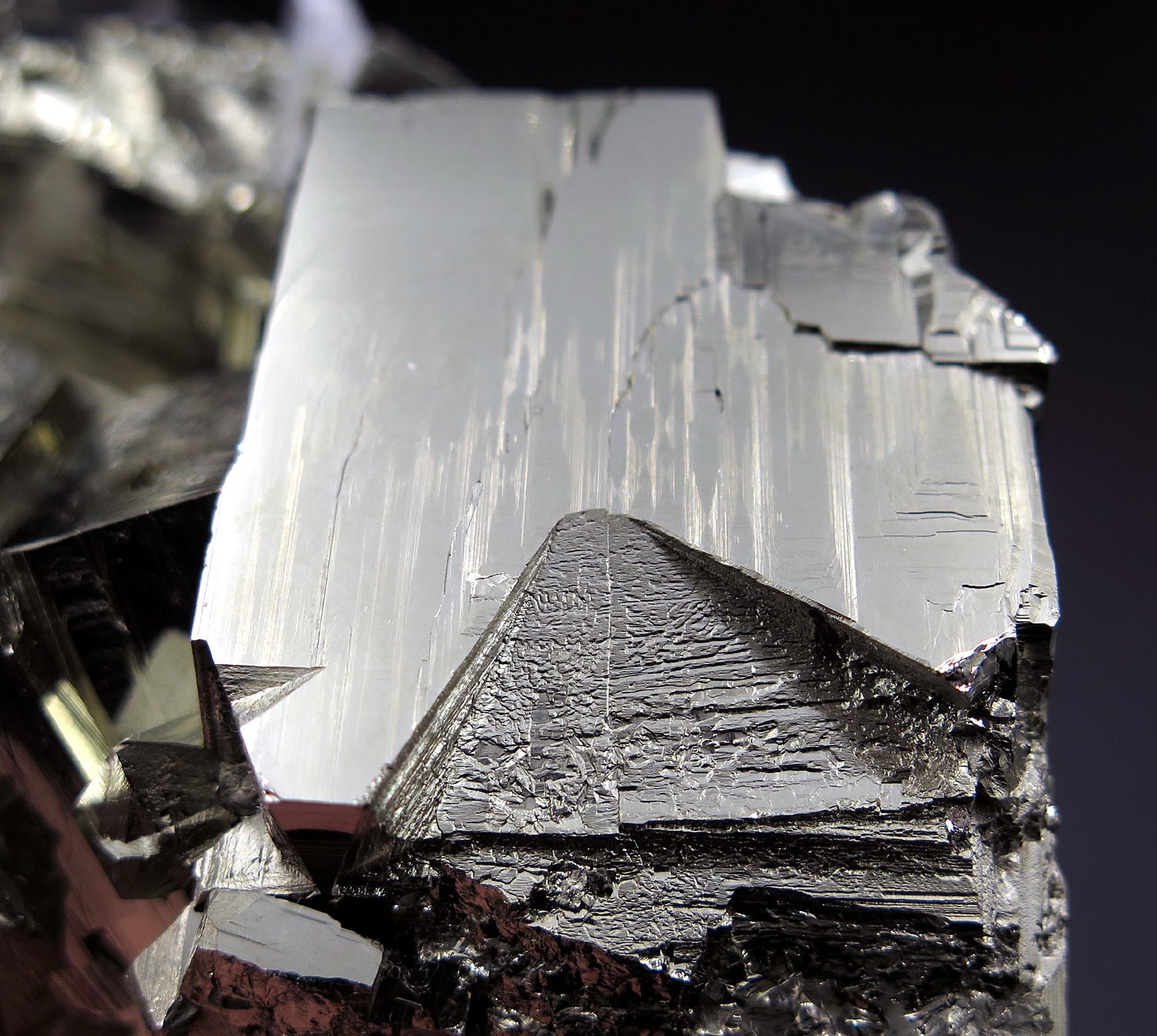 High Interest 3 interlocking Pyrite Cubes (and many more) with Quartz