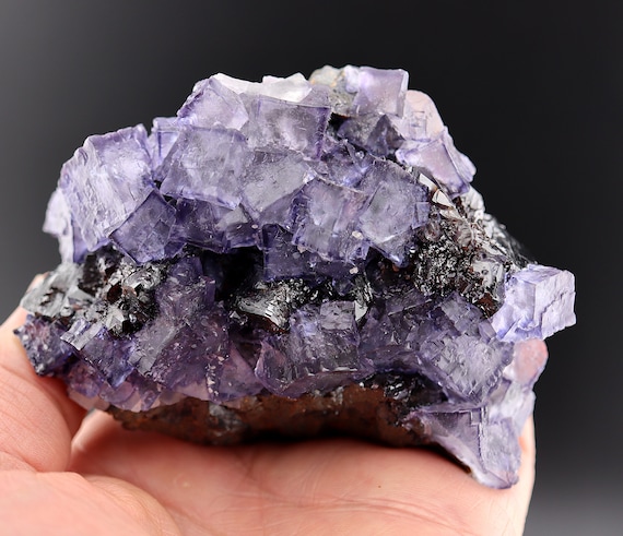 Outstanding Fluorite with Sphalerite from the Elmwood Mine, Carthage, Smith County, Tennessee, USA 3.75 inch