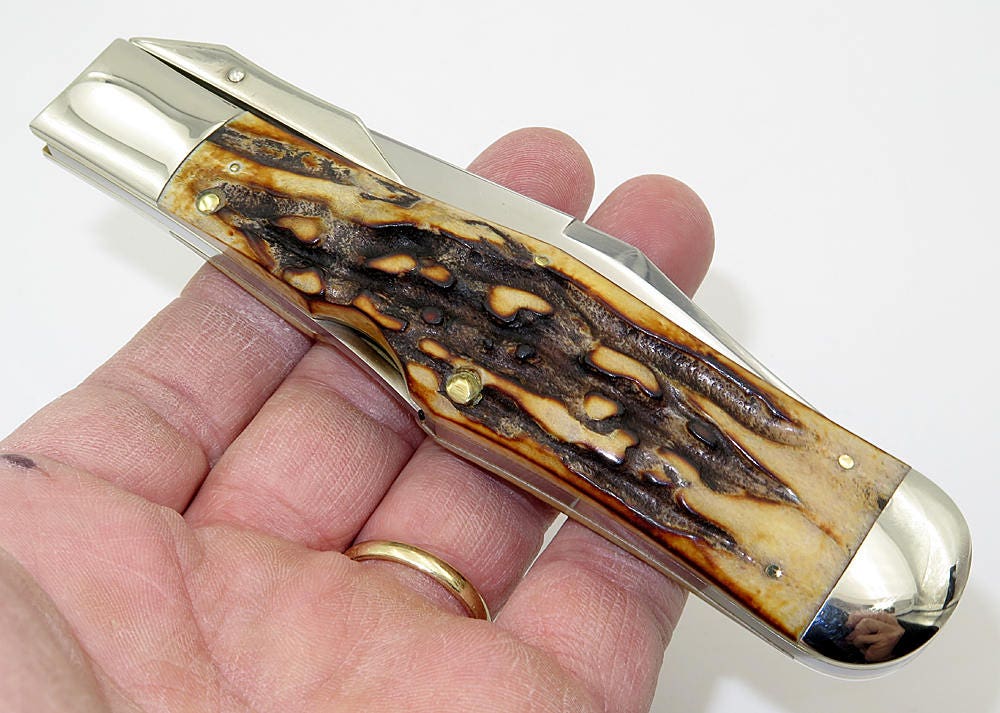 Case Classic 1990's Stag 51050L SAB Swing Guard Lockback big coke