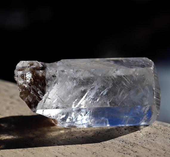 Hexagonal prism Calcite crystal. Hubei Province, China. Excellent and complete