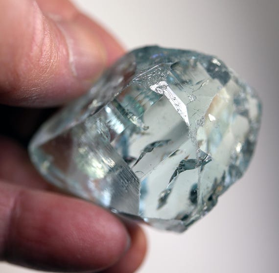 Gem blue Topaz. Appears a complete floater. 1980's stash from our friends in MG Brazil