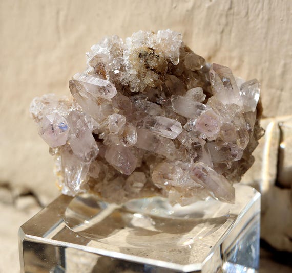 Pale Amethyst on matrix. Piedra Parada, Tatatila, Municipality, Veracruz, Mexico
