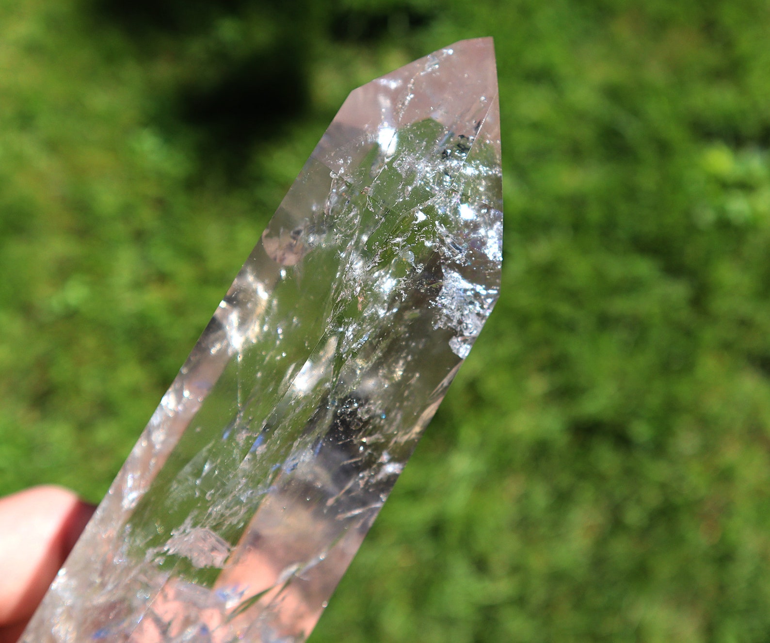 Real Quartz Excellent Crystal Rock Quartz Polished Point. No Milky Inclusions ...