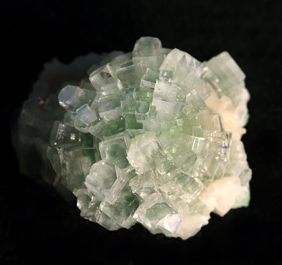 Vintage find 2001 Apophyllite on Stilbite. Well Pocket, Momin Akhada, Maharashtra, India. Pristine condition disco ball. All crystals intact