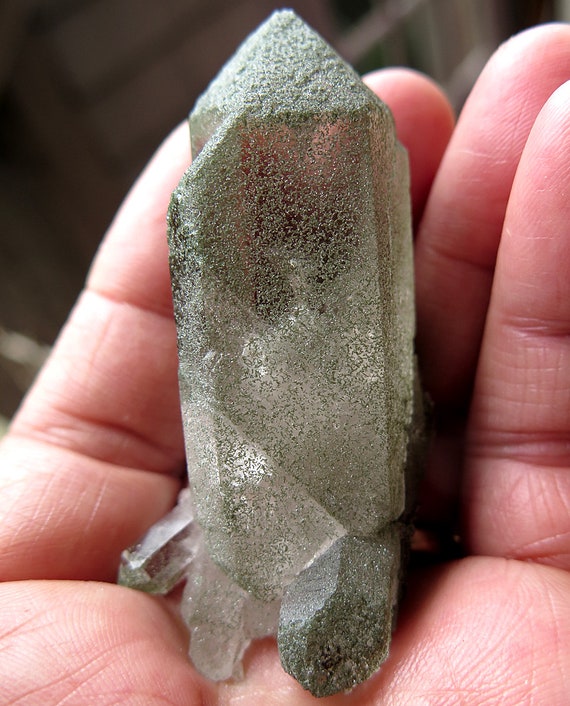 Quartz with Heavy Frosting of Chlorite Crystal. Complete in Pristine condition, Ticino, Switzerland. Old Catalog number441.32