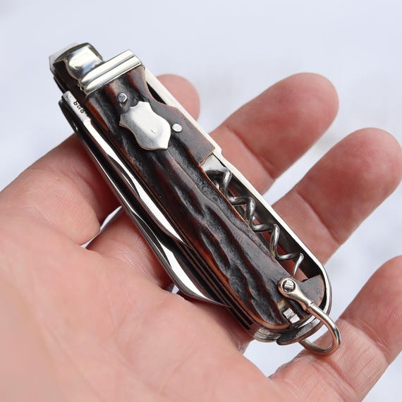 C+X Lockwood Brothers Sheffield. 130 year old Horseman. All tools 7 tools intact. Mint