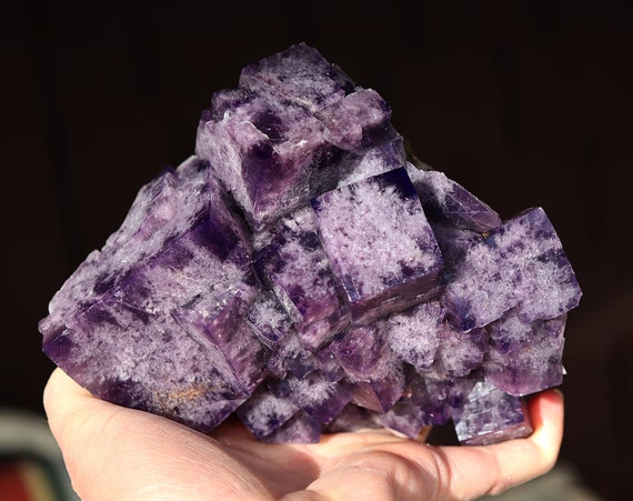 Fluorite Purple Rain Pocket, Lady Annabella Mine, Eastgate, Weardale Co., Durham, England 6.5 inch. 3 pounds 10 ounce