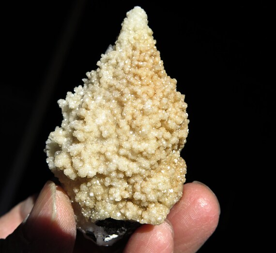 Natural old stock sparkling castle Quartz Crystal with Dolomite, Cavnic, Romania. 3 inches tall