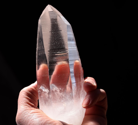 Natural Lemurian Seed Crystal 663 grams. 6 inch. Serra Do Cabral & Bahia region of Brazil.