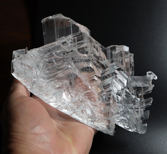 Complex Selenite crystal from The Naica Mine of Chihuahua, Mexico. 6.75 inch across