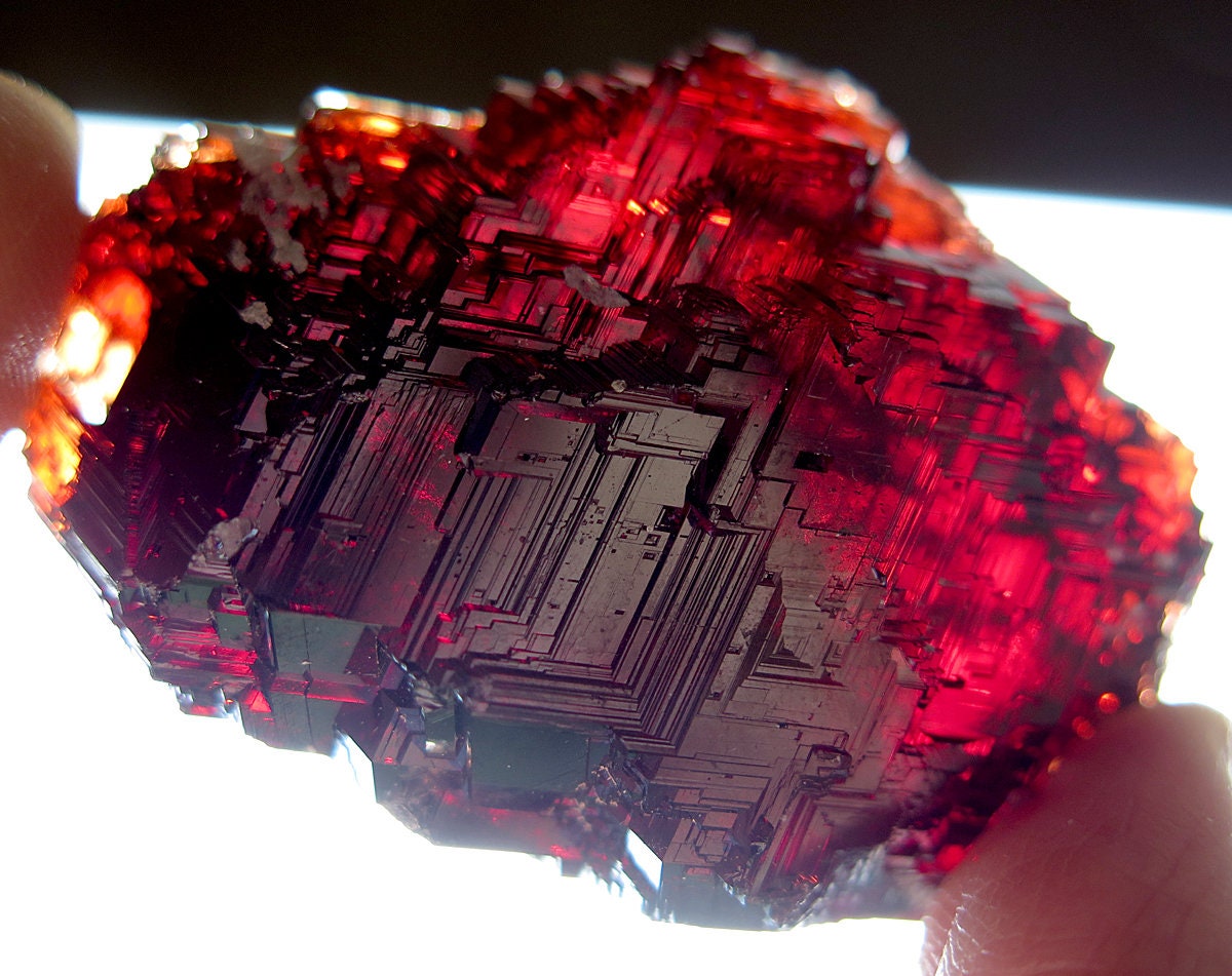 A Gem natural High Luster 63.6 Gram Spessartite Garnet Serra do Navegador Mine Brazil
