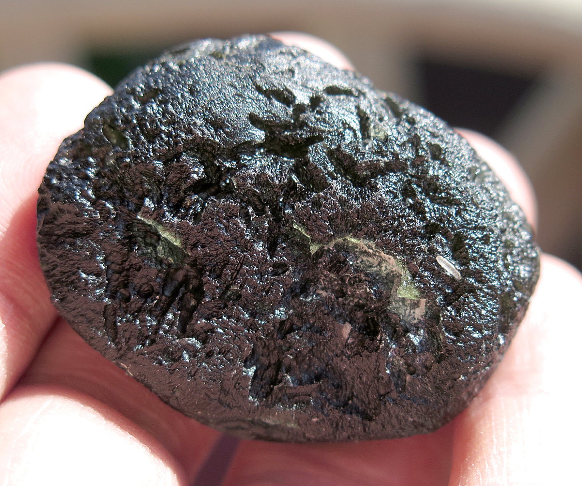 42.2 gram Real Moldavite from the source, Czech Republic ...