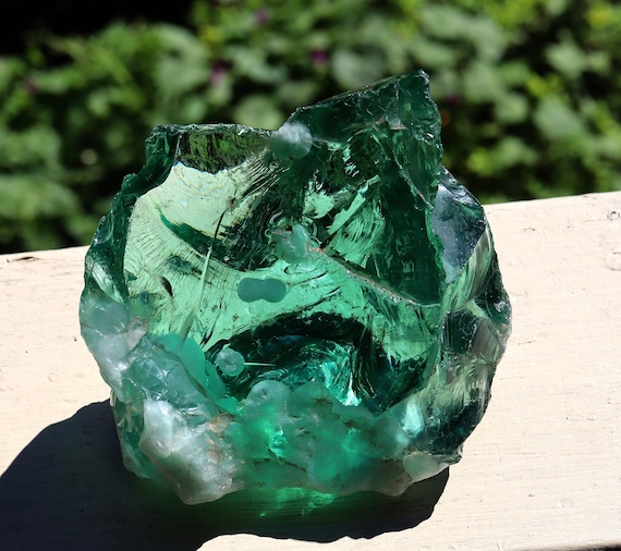 Large clear Obsidian with gas air bubbles. Eastern Rift Valley, Kenya. 2 lb. 10 oz.