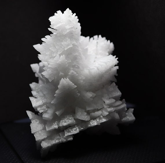 Natural skeletal  Halite crystals. Rudna Mine, Lubin, Legnica, Lower Silesia, Poland. This came out of the mine with hand air cleaning only.