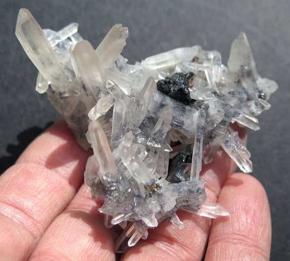 Quartz with Sphalerite, Dal'negorsk, Primorskiy Kray, Russia