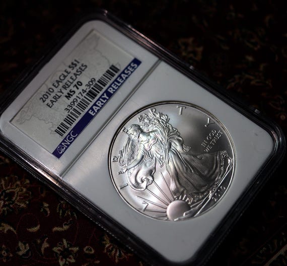 2010 American Silver Eagle 1 Coin NGC MS 70 Early Release
