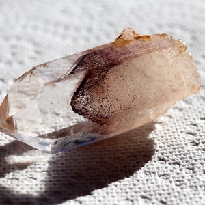 Large Hematite Phantom Quartz Crystal - Andhra Parish Mine, India