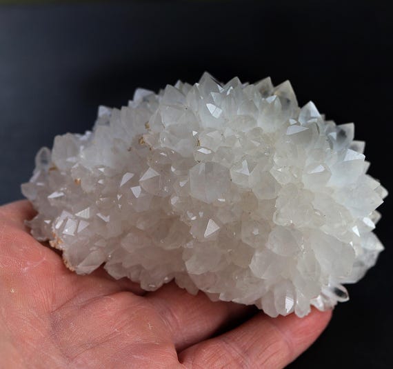 Perfection in a Quartz crystal flower. Zero damage. Artigas Department, Uruguay. Ex Philip Phillips collection.