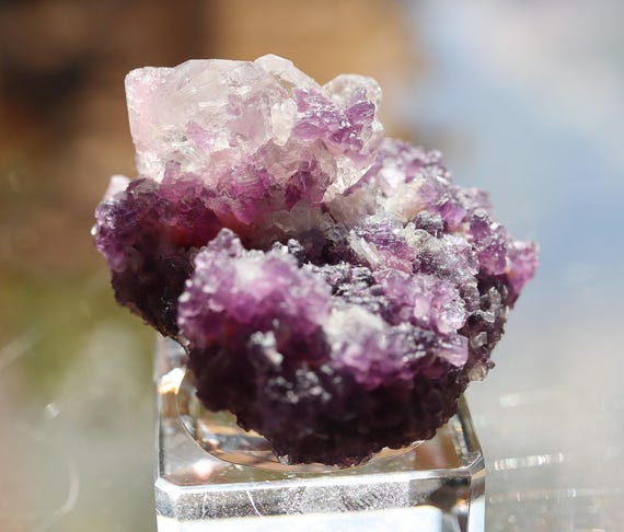 Morganite crystals with Tourmaline and Lepidolite. Tourmaline King Mine, Queen Mt., Pala Mining Dist., California USA