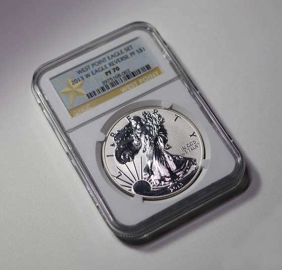 2013 W Silver Eagle NGC PF 70 Reverse from the West Point Eagle Set