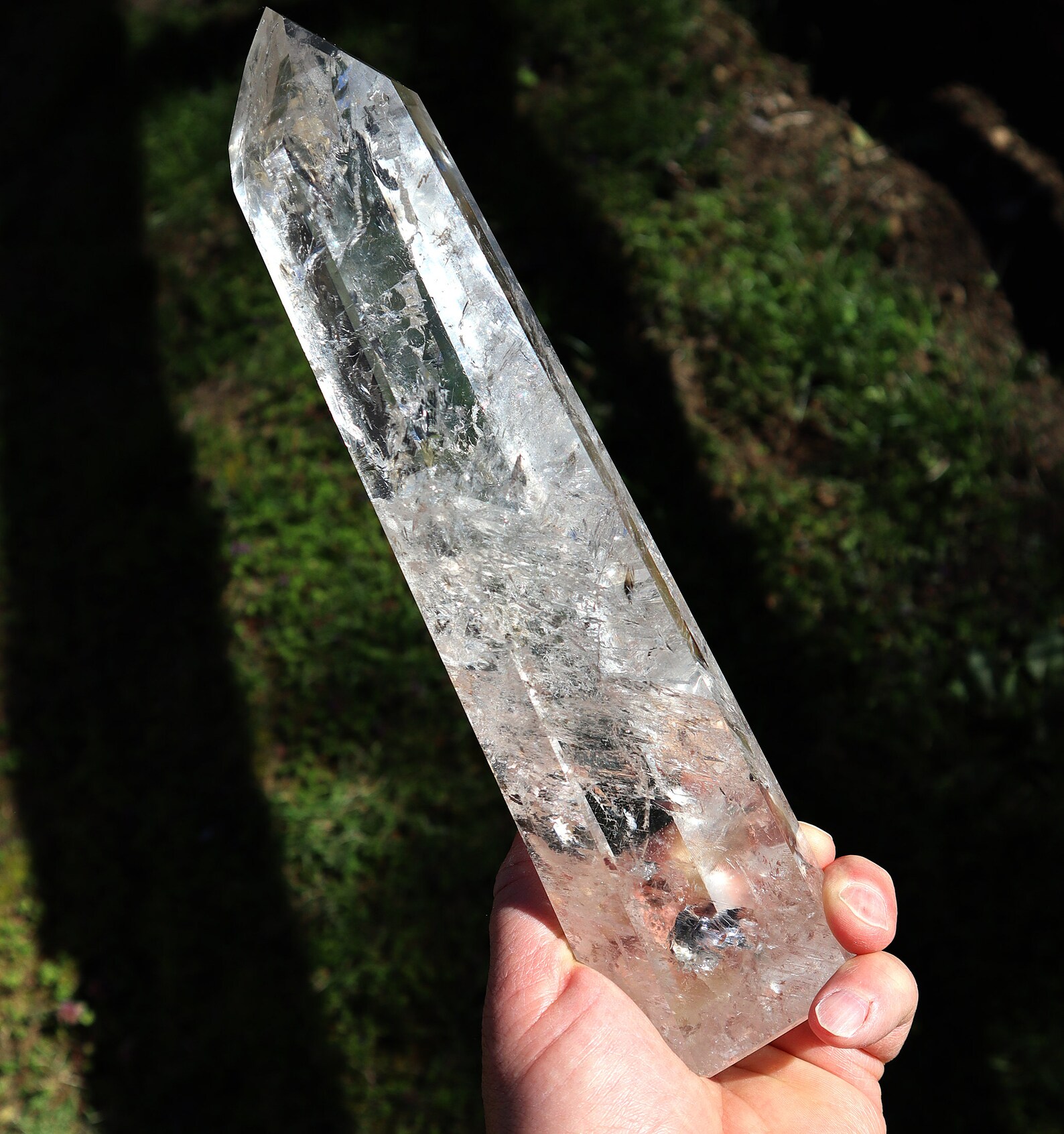 Real Quartz Excellent Crystal Rock Quartz Polished Point. No Milky Inclusions ...
