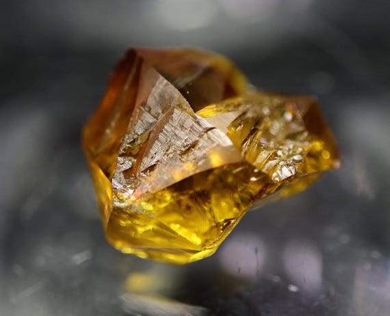 Investment Gem Sphalerite. 10.70 carat. Empire State Zinc mine, Ruby Ridge, 3,900 foot level, Balmat, New York USA. Gemmy