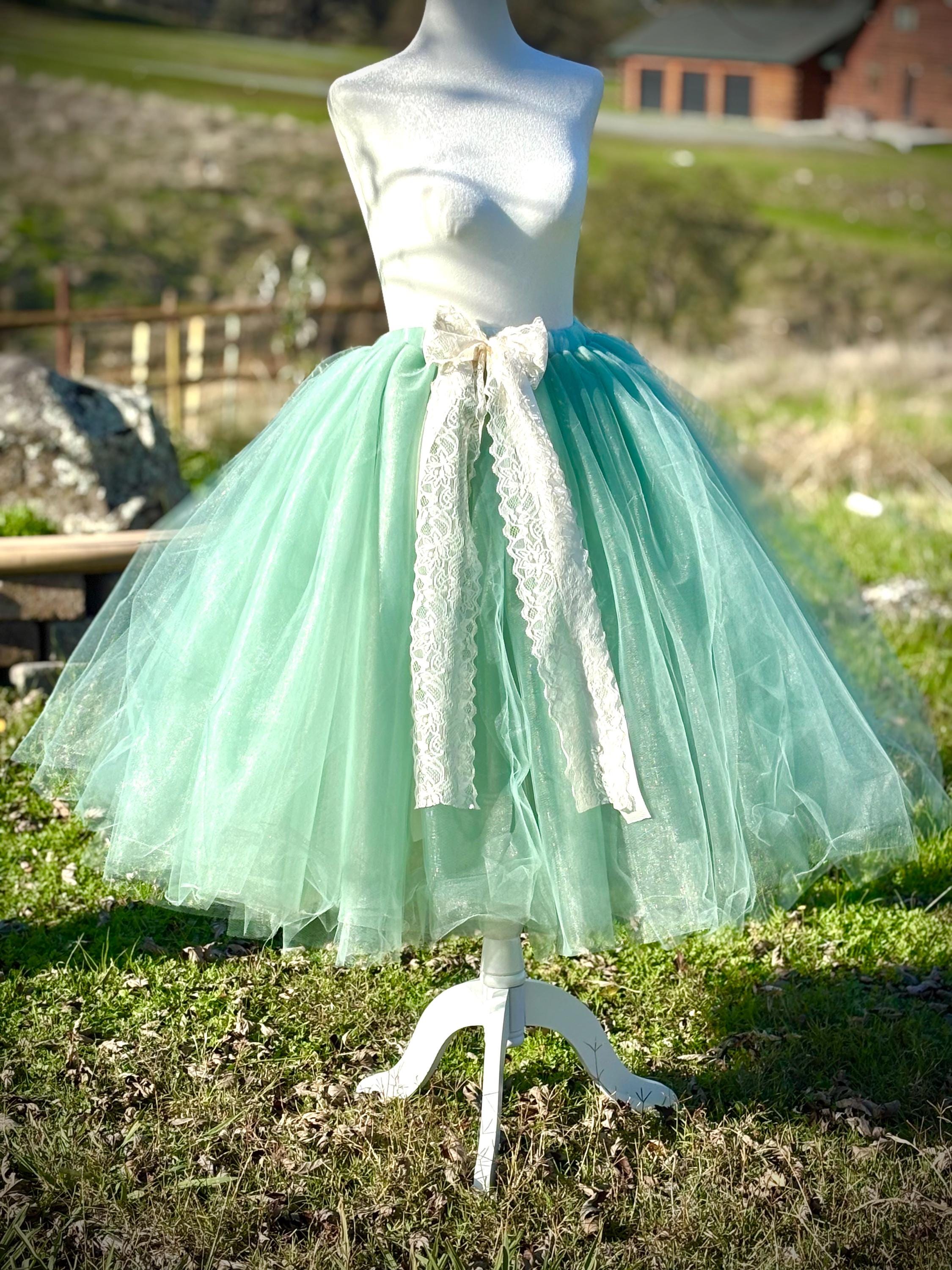 Tutu Dress Plus Size Mint Green Tulle Skirt Sage Green Tulle Dress Adult