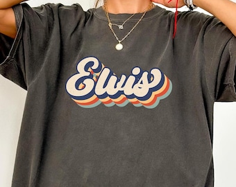 Elvis 90s Vintage Shirt, King of Rock T-shirt, Elvis Presley Tee