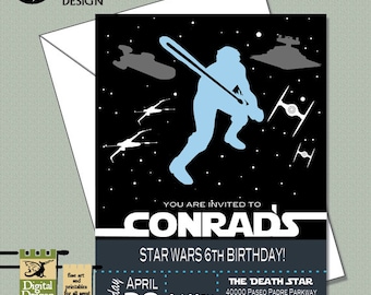 Star Wars Customized Party Invitation Printable