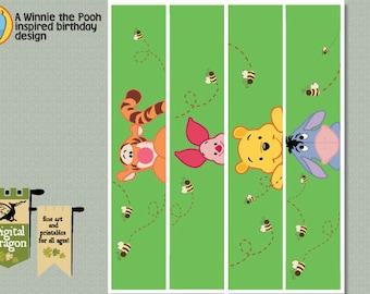 Winnie the Pooh Printable Water Bottle Wrapper