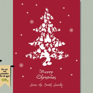 Disney Themed Customized Christmas Card Ornament Tinker Bell | Etsy