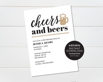 editable surprise party invitation template surprise etsy