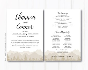 wedding program fan wedding fan ceremony order of events etsy
